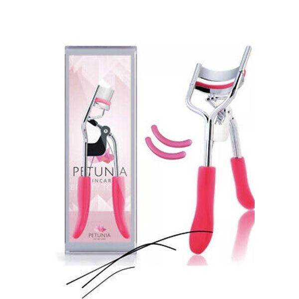 NIP Petunia Skincare Eyelash Curler W/ Travel Pouch & Refill Pads