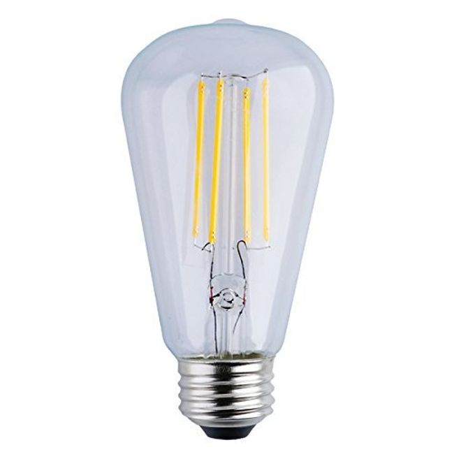 Goodlite G-83474 ST21 Clear LED Light Bulb, 7W= 80-Watt Equivalent 850 lumens Warm White 2700k E26 Base Dimmable