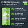 SweatBlock CLINICAL STRENGTH Antiperspirant Deodorant System for Men & Women - Hyperhidrosis Aid - Up to 7-Day Sweat Control Roll-On 1.2 fl oz + 48-Hour Odor Protection Coastal Fresh Scent Stick 2.7oz