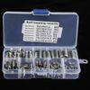 50pcs Threaded Inserts 302 Stainless Steel Internal Thread Self-Tapping Thread Insert Set Thread Reinforcement Repair Tool