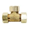 Thrifco 6964003 #64 1/4 Inch Lead-Free Brass Compression Tee