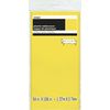 Unique Party 50390 - Soft Yellow Plastic Tablecloth, 9ft x 4.5ft