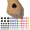 Three Leaf Clover Solid Temporary Tattoo Water Resistant Fake Body Art Set Collection - Light Pink (One Sheet)