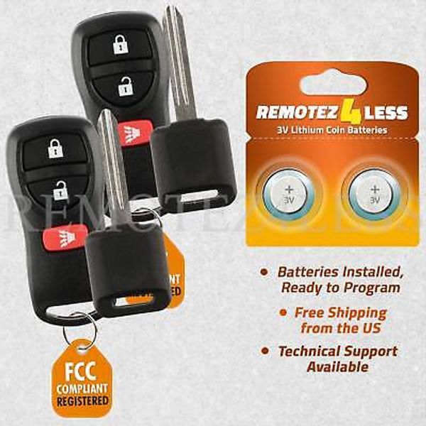 2 Remote for 2004-2009 Nissan Quest Keyless Entry