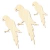 Holz Papagei - Deko Basteln 5-50cm, Größe:10cm, Pack mit:1 Stück