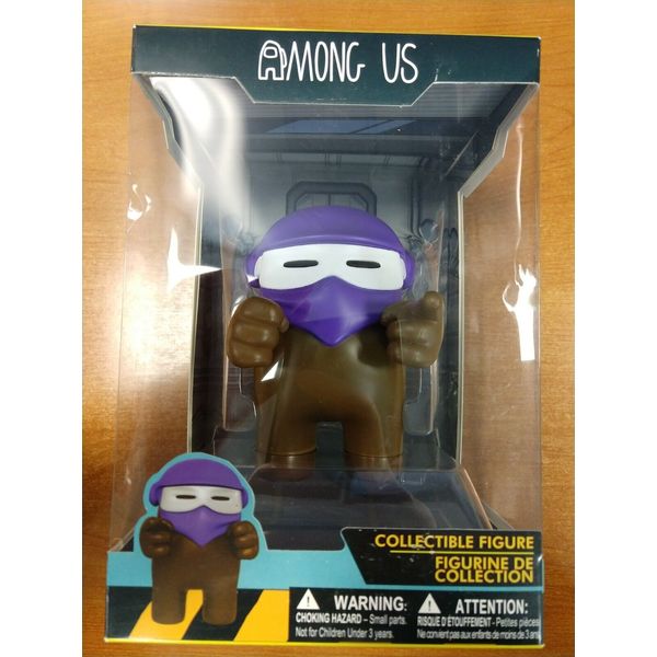 Among Us Crewmates Brown w/ Mask Collectible Figure SHELFWEAR -  E4C