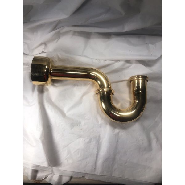 SOLID Brass Wall P Drain Pipe