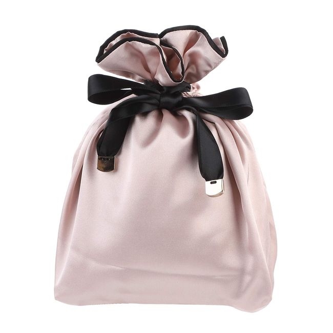 NEOVIVA Drawstring Bag, Girls, Cosmetic Pouch, Small Items, Smooth, Travel, Gift, Pink, Drawstring Bag Only