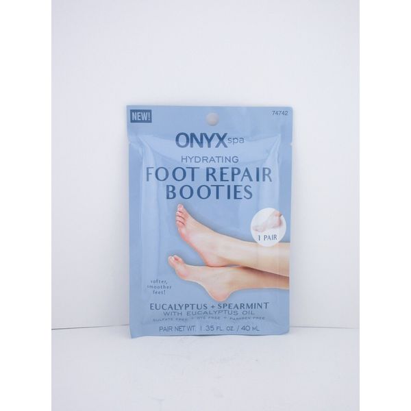 Onyx Spa Hydrating Foot Repair Booties Eucalyptus+ Spearmint, 1 Pair - FREE SHIP