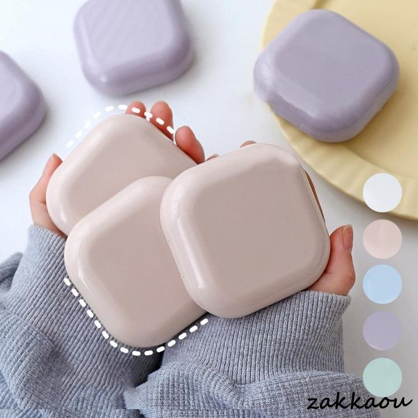 Contact lens case set with inner mirror, plain, can be sent by Nekopos