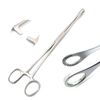 DDP Body Piercing Forceps Kit Hemostat Sponge Clamp 7" Straight New