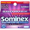 Sominex Nighttime Sleep-Aid Caplets, Maximum Strength, 16 ea (Pack of 3)