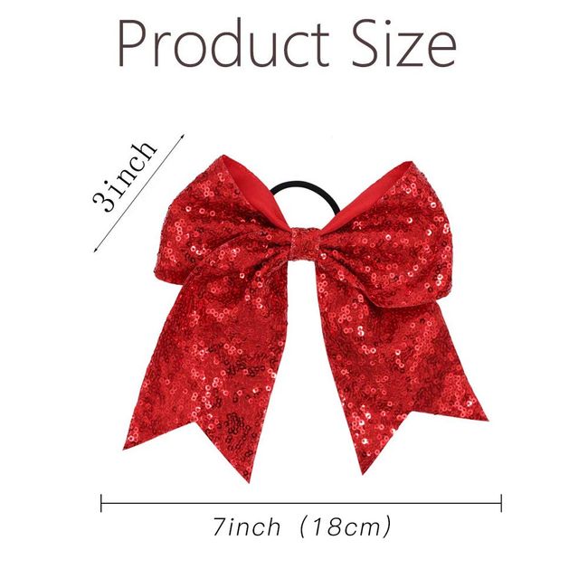 Oaoleer 4 PCS Velvet Hair Bows For Girls, Red Bow Clips For Women