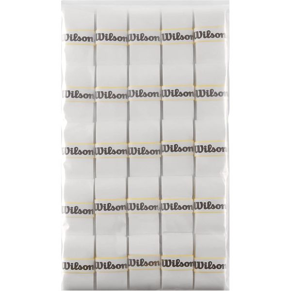WILSON Pro Overgrip Comfort - 25 Pack - White - Less per Grip Than a 30 Pack
