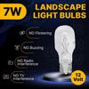10 Pack Clear T5 12 Volt 7 Watt Low Voltage Landscape Bulb Wedge Push Base