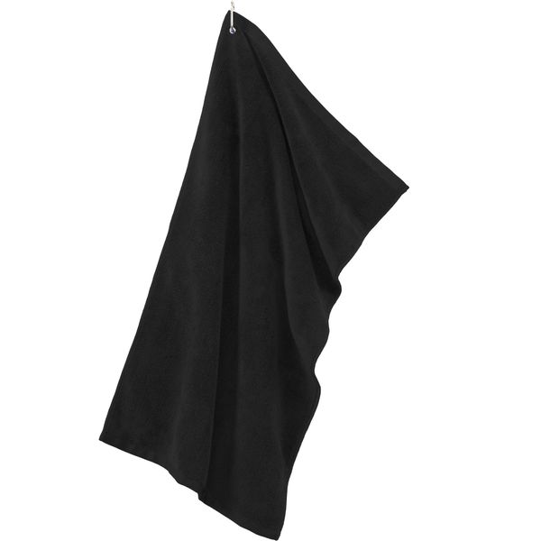 Joe's USA(tm - Microfiber Golf Towels-Black Qty of 12