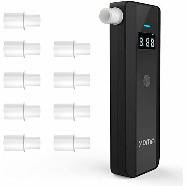 New YOMA Breathalyzer Professional BAC Tester Digital LCD Screen Alcohol Tester