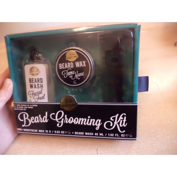 NEW Mens Beard Grooming Gift Set Hello Handsome Beard Grooming Kit For Men