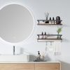 Floating Shelves Wall Mounted Set of 2 Solid Wood Wall Shelf Display Ledge Stor