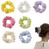 ZHEJIA Hair Elastic Scrunchie Hair Ornament (7 Colors Included) Hair Accessory Fashionable Hair Clip Rubber Band Cute High Elasticity Children Adult Women's Women's Hair Accessory Entrance Ceremony Commuting Commuting Present Mixed Color