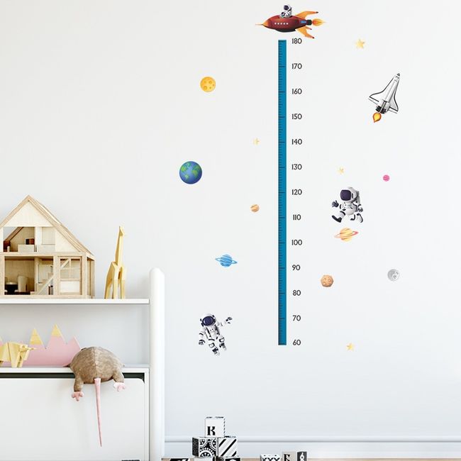 Adorable Height Measurement Chart Wall Sticker for Kids Room