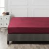 Fitted sheet single 90x200 Maroon