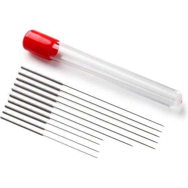 YFF 3D Printer Accessories Nozzle Cleaning Special Drill Cleaner Steel Needle Nozzle Cleaning Dredge Needle Nozzle Cleaner Stainless Steel Needles 0.15, 0.2, 0.25, 0.3, 0.35, 0.4MM 10pcs (10)