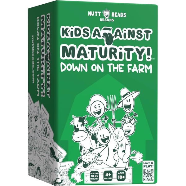 Kids Against Maturity: Card Game for Kids and Families, Super Fun Hilarious Card Game for Family Party Game Night | Farm Edition