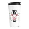 Crazy Pig Man Stars Travel Mug Cup