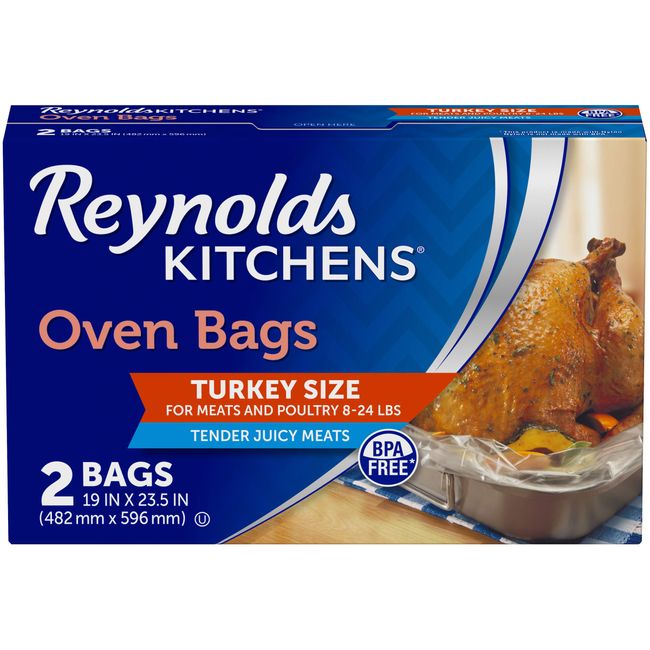 Reynolds Oven Bags, Turkey Size, 2 Pack, Reynolds Oven Bag, Turkey Size, 2 pcs