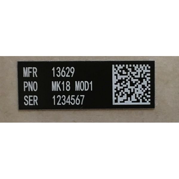 Colt MK18 MOD1/0 Custom UID Label