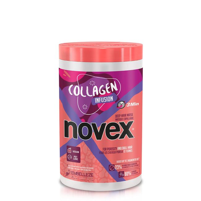 NOVEX COLLAGEN INFUSION - İnce Telli Saçlar için Hacim Veren Durulanmayan Saç Bakım Kremi 300g (876120004330)