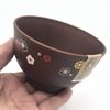 Miyamoto Sangyo Soup Bowl Wood Grain Medium Plum Pattern