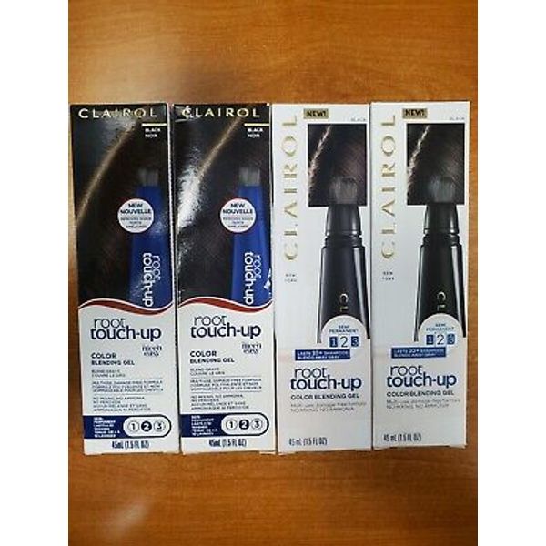 4 Pack: Clairol Root Touch-Up Color Blending Gel *BLACK* R7P3b