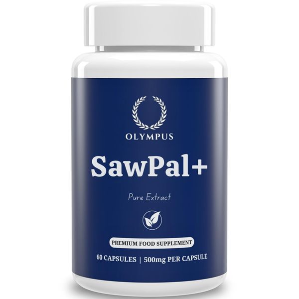 Lab Tested Pure SawPal+ | 1000mg Maximum Strength Serving | Fast Absorption 60 Capsules | One Ingredient | for Male Health, Strength, Performace, Natural