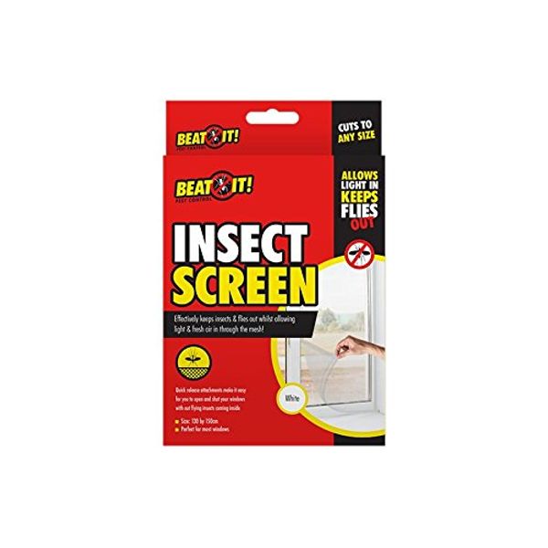 BEAT IT Insect Window Screen Cut to Any Size (White)