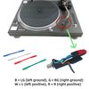 CDPMWVC Turntable Phonograph Lead Cables, Pure Copper Silver-Plated Headshell Litz Cable