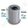 SatelliteSale Mount Adapter for Starlink Rectangular Gen 2 Compatible with Universal J Pipe Antenna Mount 2″ O.D.