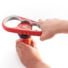 4-in-1 Jar and Bottle Opener – Easy Grip, Multi-Function Kitchen Tool for Seniors, Arthritis, Weak Hands – Red