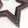 TOSSDICE TDST09-6757-15R CAST IRON STAR TRIVET Rusty