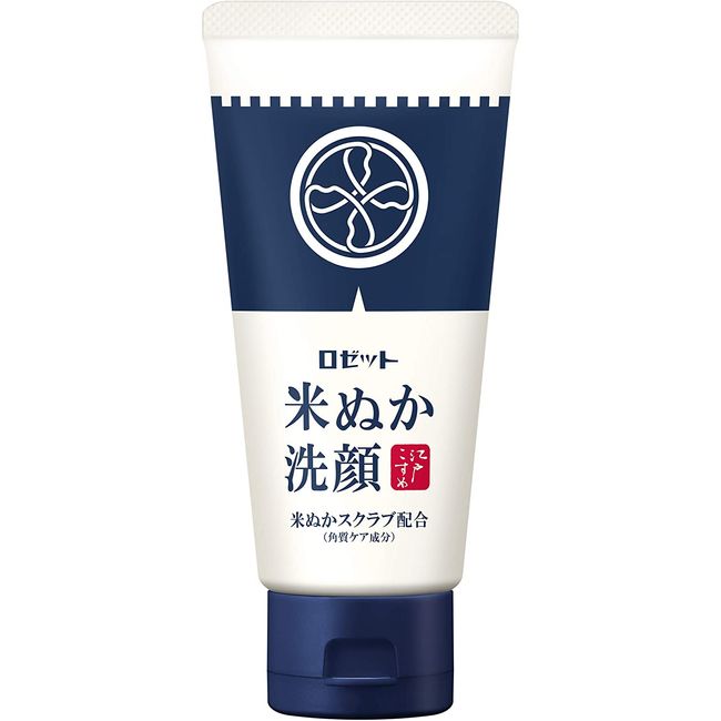 Rosette Edo Koboku Rice Bran Facial Cleanser (120 g) Skin Care Pores Care Exfoliating Care Natural Scrub Moisturizing and Beauty Ingredients Formulated