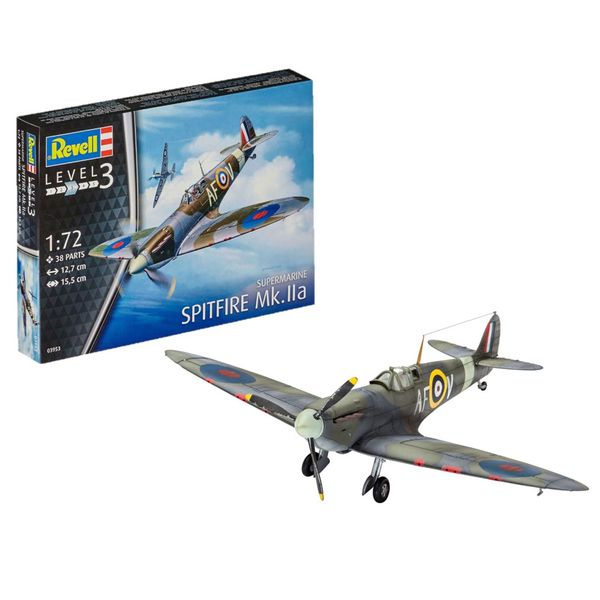 Revell 03953 Spitfire Mk.IIa 1:72 Scale Unbuilt/Unpainted Plastic Model Kit