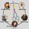 Glamified, Professional Hair Cutting Scissors, Barber Scissor, Hairdressing Scissors, Titanium Rainbow - 6.5 inch