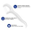 Dental Floss Picks High Toughness Professional Toothpicks Sticks 6-Pack(300pcs) with Portable Case and Dental Picks Perfect for Family,Hotel,Travel