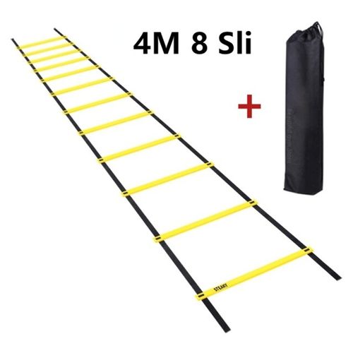 Soccer training equipment speed quickness agility training tool teaching aid 2-10m flexibility ladder nylon strap jump ladder speed fitness stair ladder soccer energy ladder, bbx11-4m8 sled