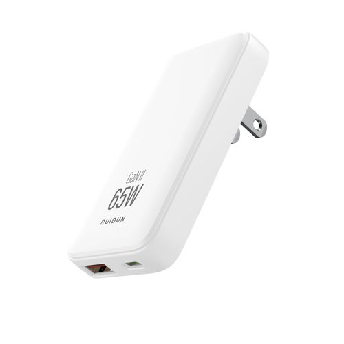 65W GaN USB C Charger,2 Port Flat USB Wall Charger,flodable Plug for Travel, with PD3.0&PPS for MacBook,Laptops,Tablets,for iPhone,iPad Pro,S22,XPS