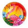 Boland - Flamingo Hibiscus Plates, Multicolor, Standard, 52519