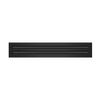 24" Linear Slot Diffuser - (2 Slot) Double Slot - Black Decorative Air Vent