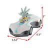 NKOK Team Sonic Pull Back Racer - Silver Sonic; No Batteries Required; Pull Back, Let go, and Watch Silver Race