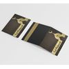 5PCS Black & Gold Mosque Eid Greeting Cards + Envelopes – Ramadan Mubarak Gift S